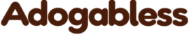 logo minimalista adogabless con perro